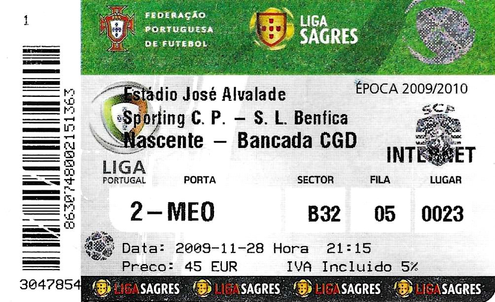 Sporting Lisbon Ticket